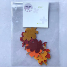 Load image into Gallery viewer, Medium Autumn Felt Oak Leaves, Die cut oak leaves, Felt Autumn Leaves
