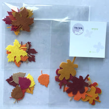 Load image into Gallery viewer, Felt Mixed Leaf Bundle, Die cut mixed leaves, Felt Autumn Leaves
