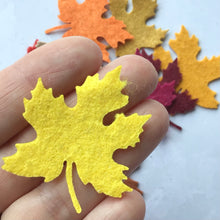 Load image into Gallery viewer, Felt Mixed Leaf Bundle, Die cut mixed leaves, Felt Autumn Leaves
