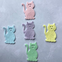 Load image into Gallery viewer, Pastel Felt Cats, Die Cut Felt Cats
