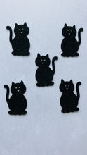 Load and play video in Gallery viewer, Black Felt Cats, Die Cut Felt Cats
