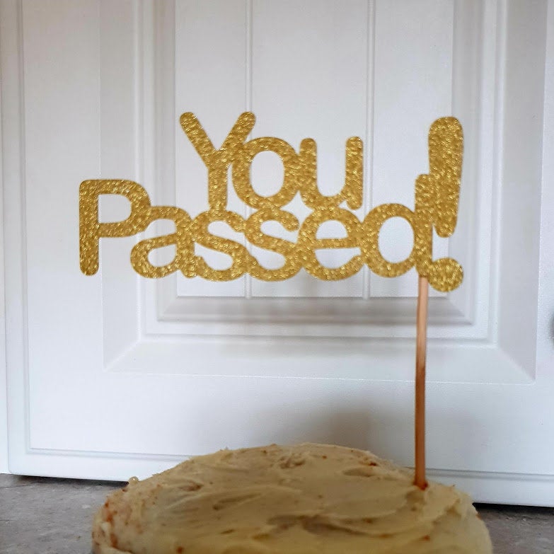 You Passed Cake Topper, Driving Test, Exam Success Cake Topper